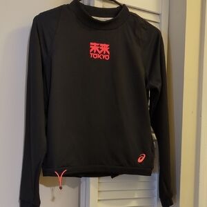 Black and Pink Tokyo Long Sleeve Top - ASICS